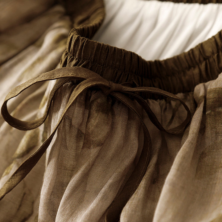 Amara Bloom Linen Skirt