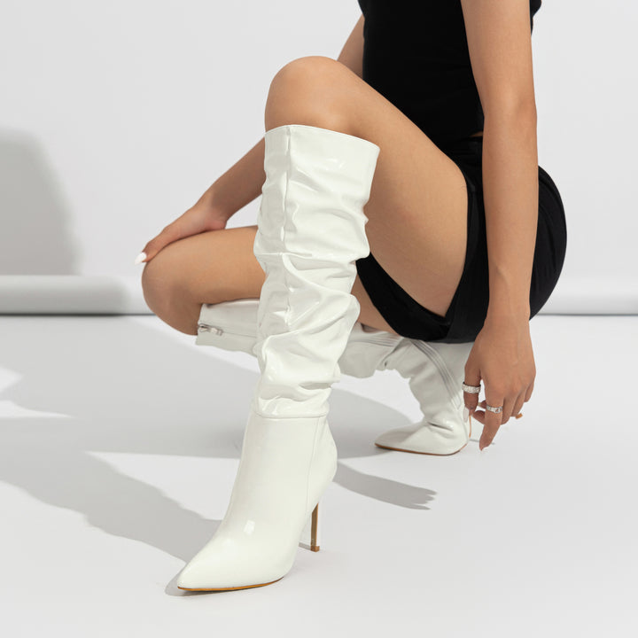 Raquel Patent Leather Boots