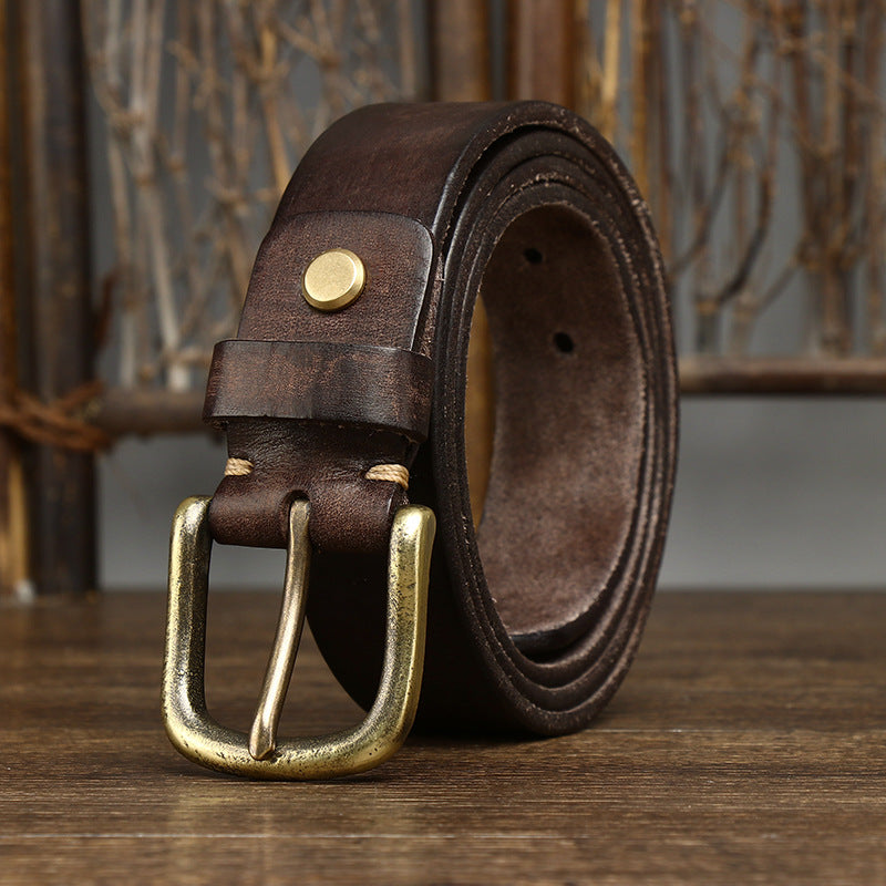 Marco Burnished Leather Belt