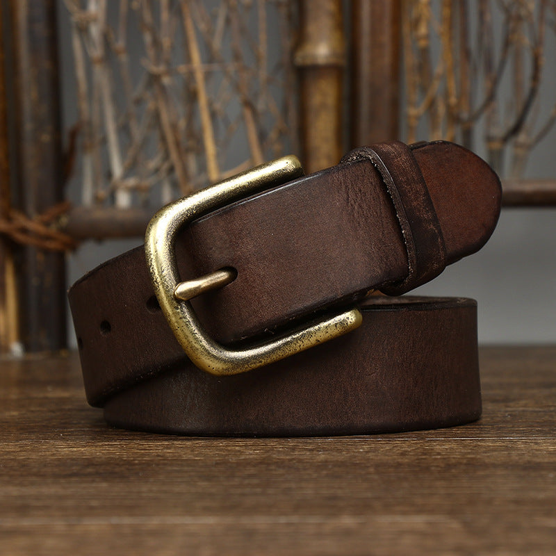 Marco Burnished Leather Belt