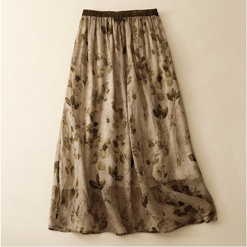Amara Bloom Linen Skirt
