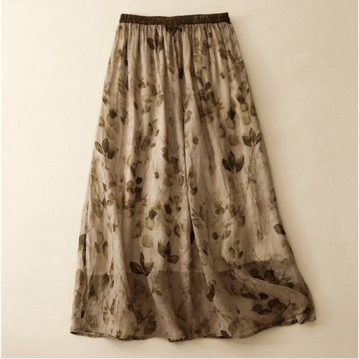 Amara Bloom Linen Skirt