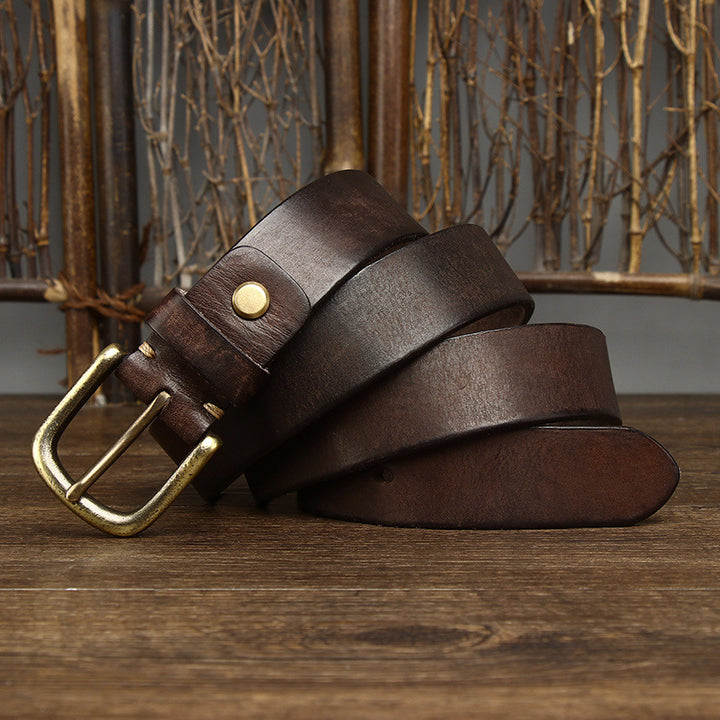 Marco Burnished Leather Belt