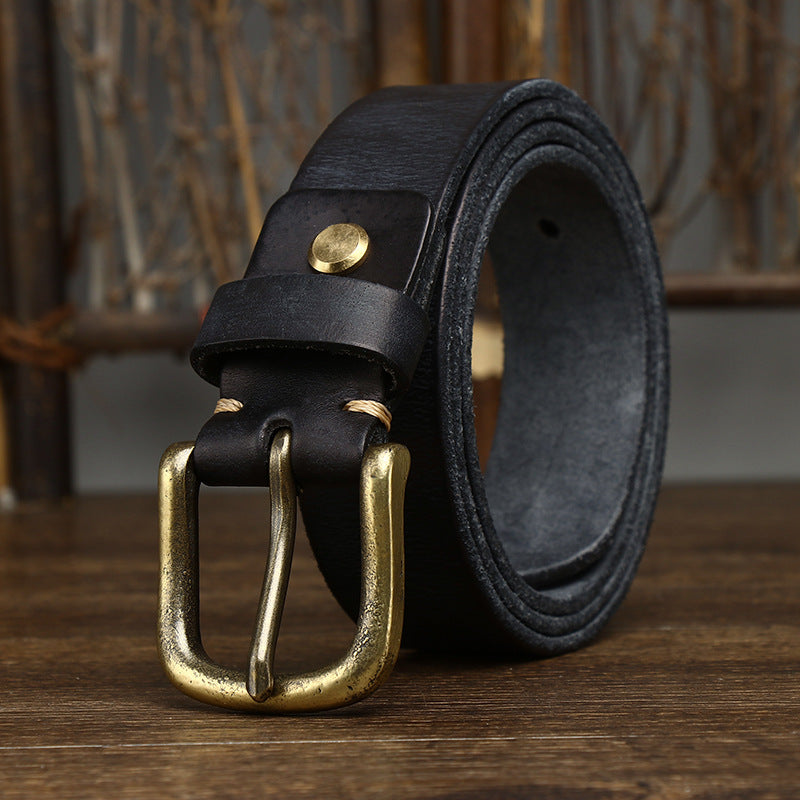 Marco Burnished Leather Belt