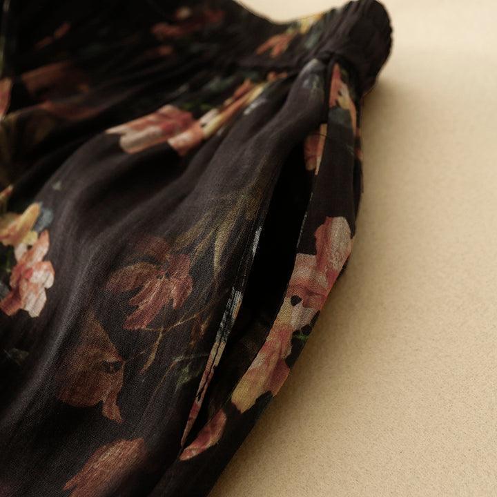 Amara Bloom Linen Skirt