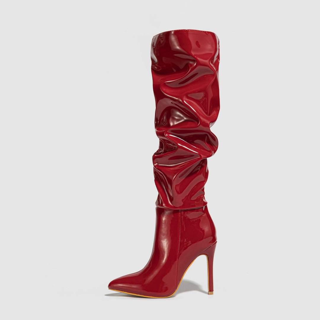 Raquel Patent Leather Boots