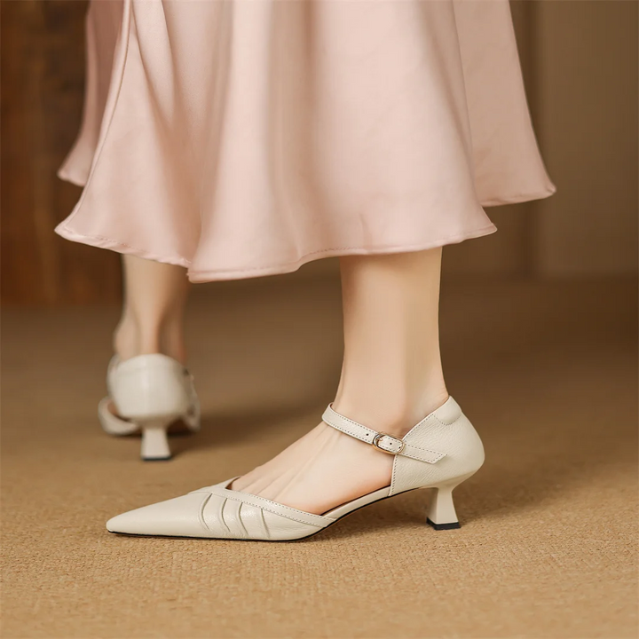 Linea Leather Point Heel