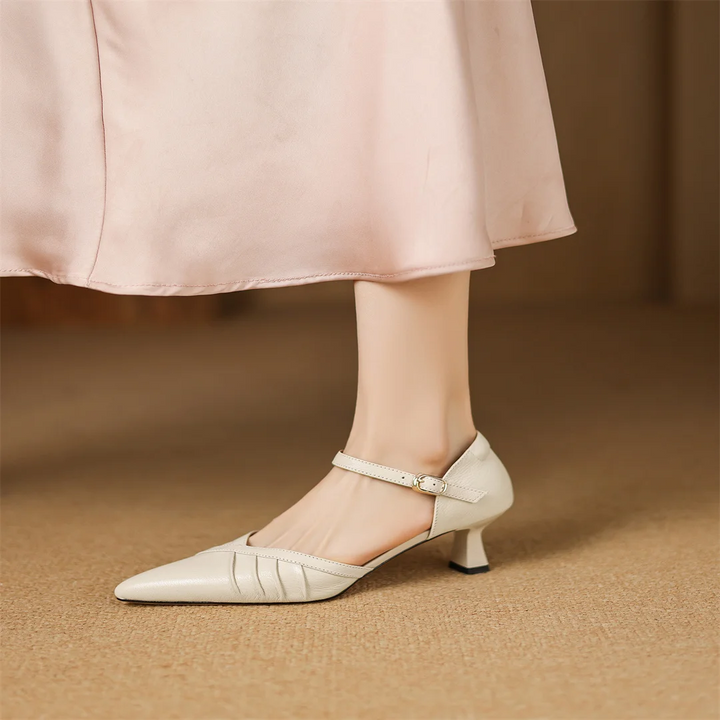 Linea Leather Point Heel