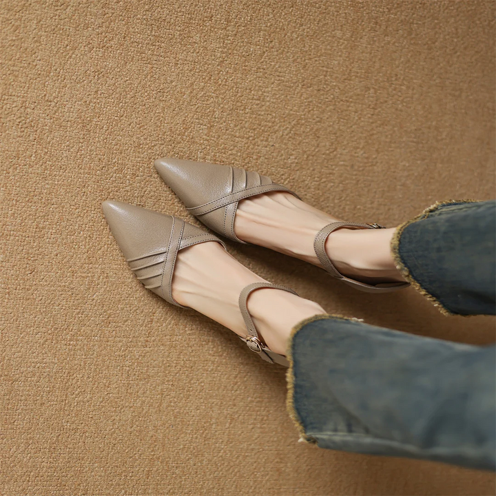 Linea Leather Point Heel