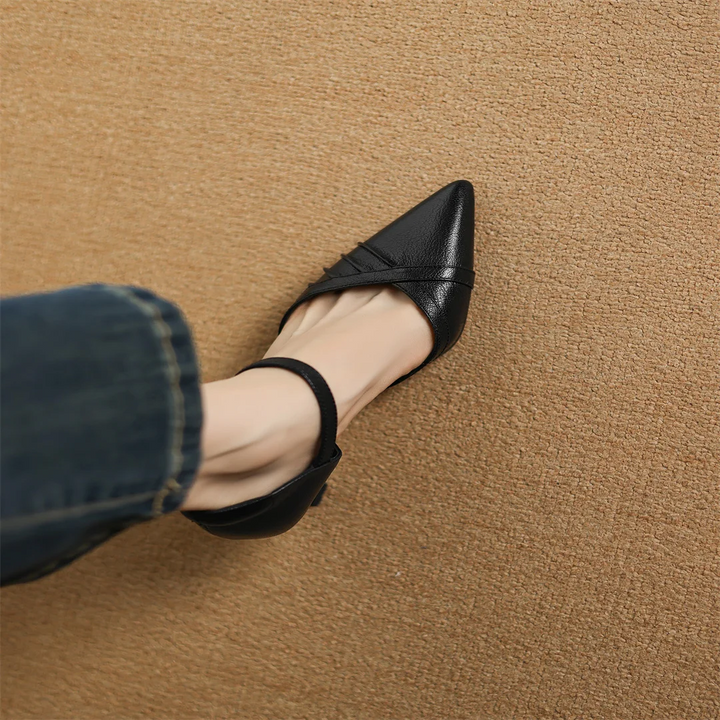 Linea Leather Point Heel