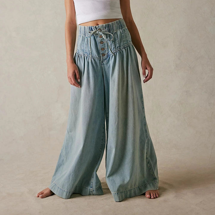 Nomada Wide Leg Cotton Jeans