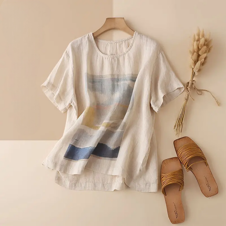 Suncrest Cotton Linen Blouse
