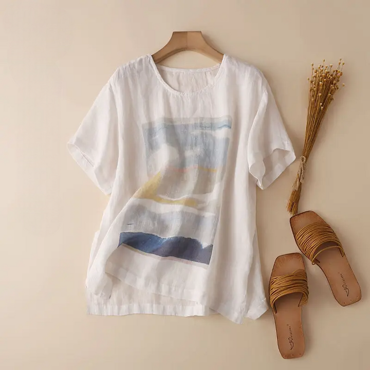 Suncrest Cotton Linen Blouse