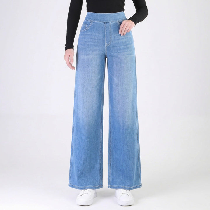 Jackson &amp; Blake  High-Waisted Stretchy Washed Knit Jeans