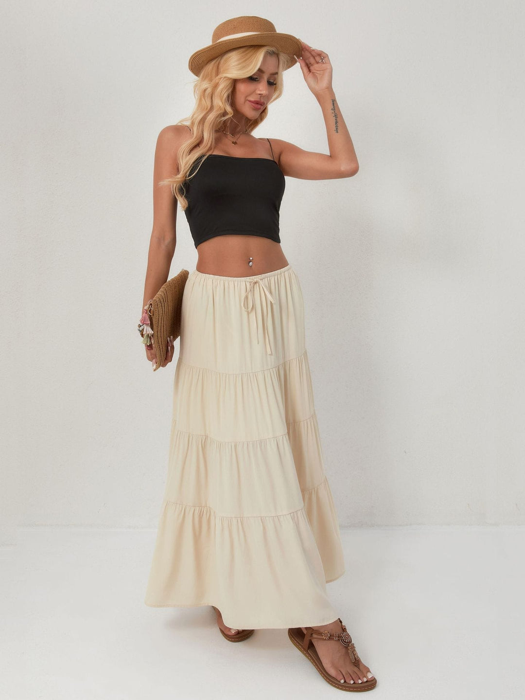 Jackson &amp; Blake  Isadora Tiered Maxi Skirt