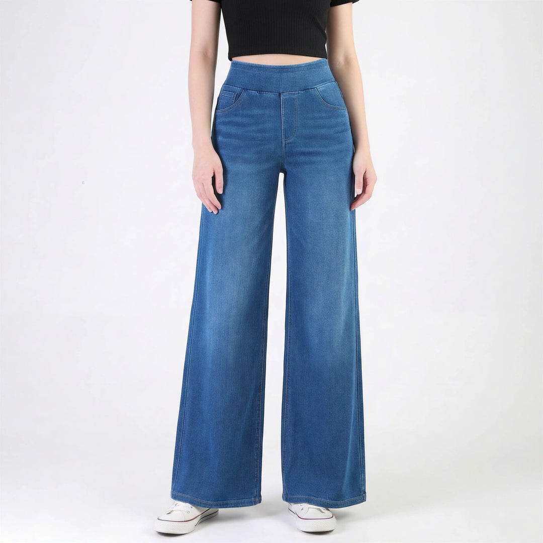 Jackson &amp; Blake  High-Waisted Stretchy Washed Knit Jeans