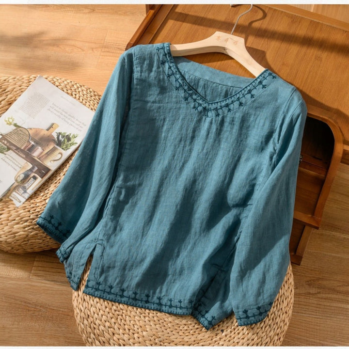 Clara Linen Blouse