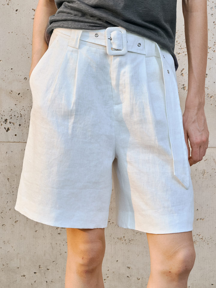 Jackson &amp; Blake  Amalfi Linen Pleated Short