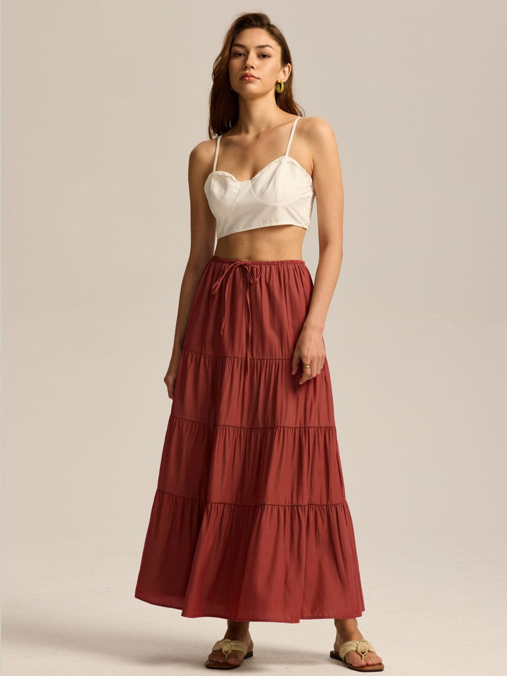 Jackson &amp; Blake  Isadora Tiered Maxi Skirt