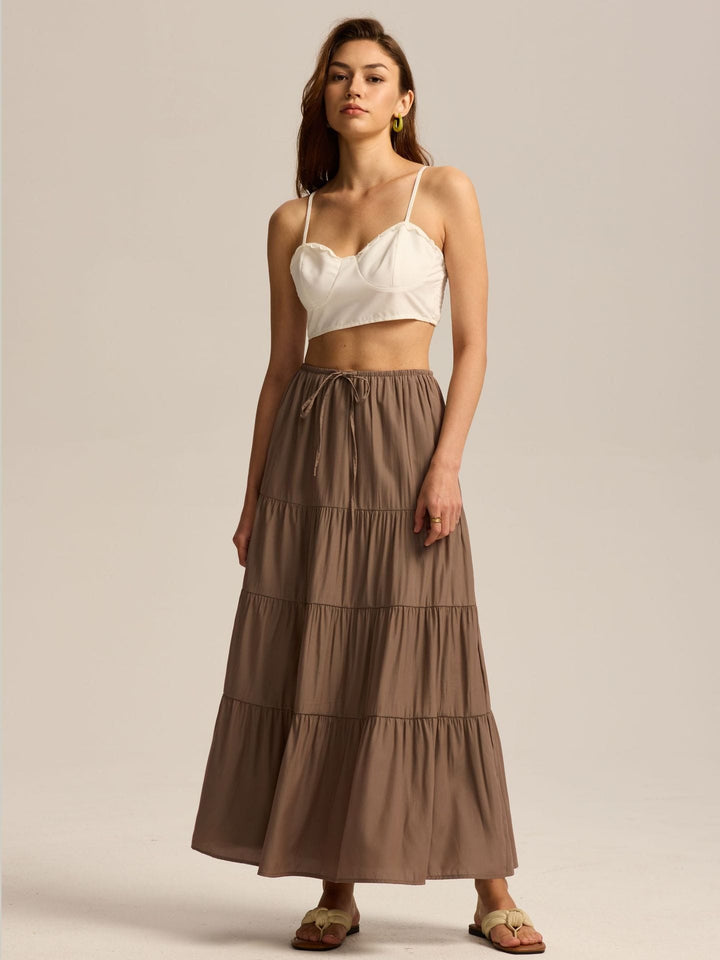 Jackson &amp; Blake  Isadora Tiered Maxi Skirt