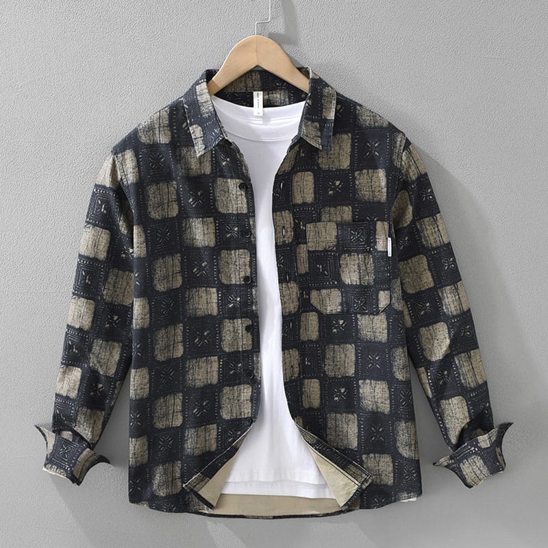 Jackson &amp; Blake  Plaid Print Long-Sleeve Shirt Men&