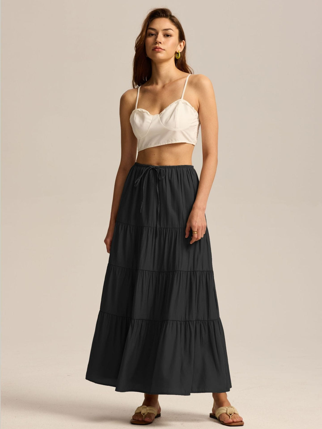Jackson & Blake  Isadora Tiered Maxi Skirt