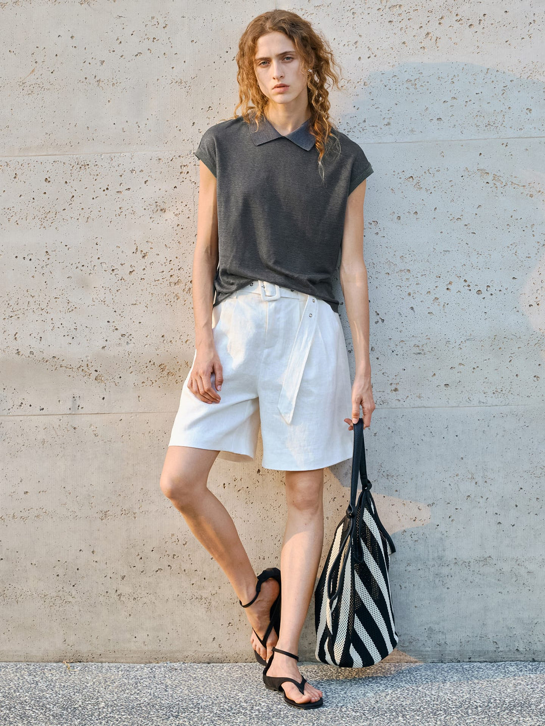 Jackson &amp; Blake  Amalfi Linen Pleated Short