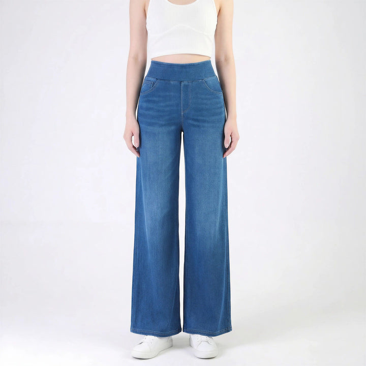 Jackson &amp; Blake  High-Waisted Stretchy Washed Knit Jeans