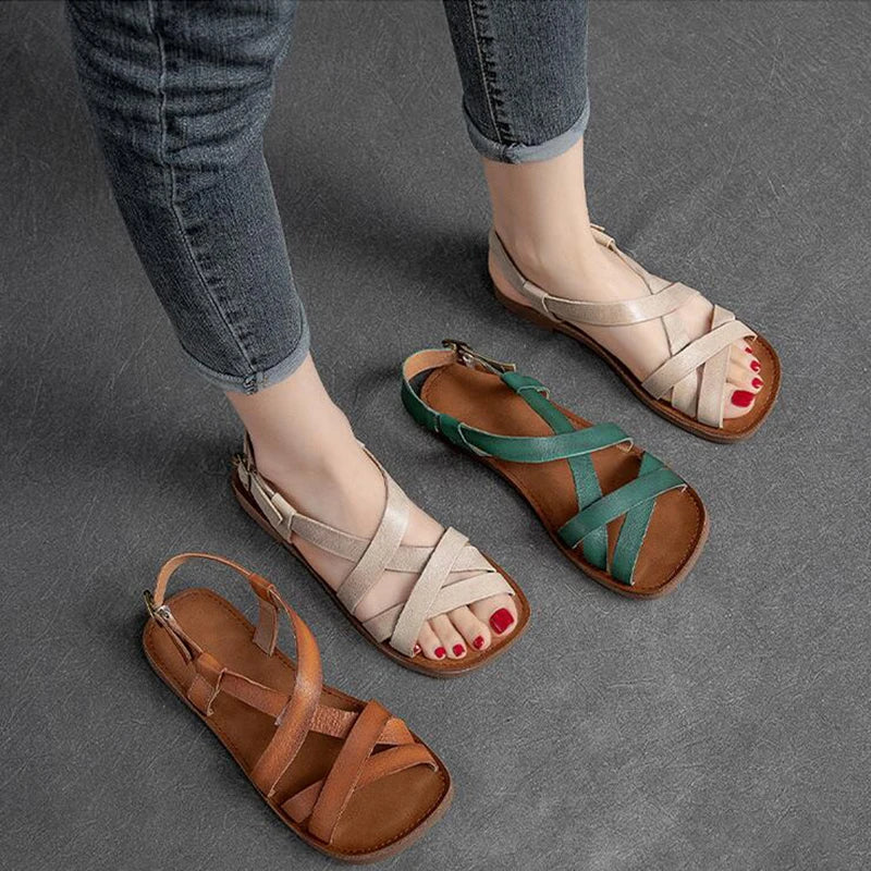 Patina Leather Sandal
