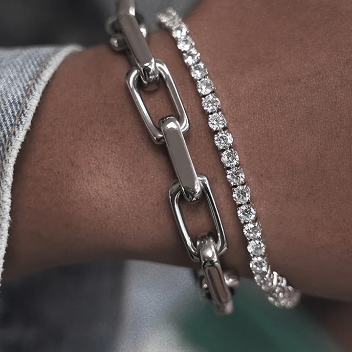 Silver Chain Link Bracelet