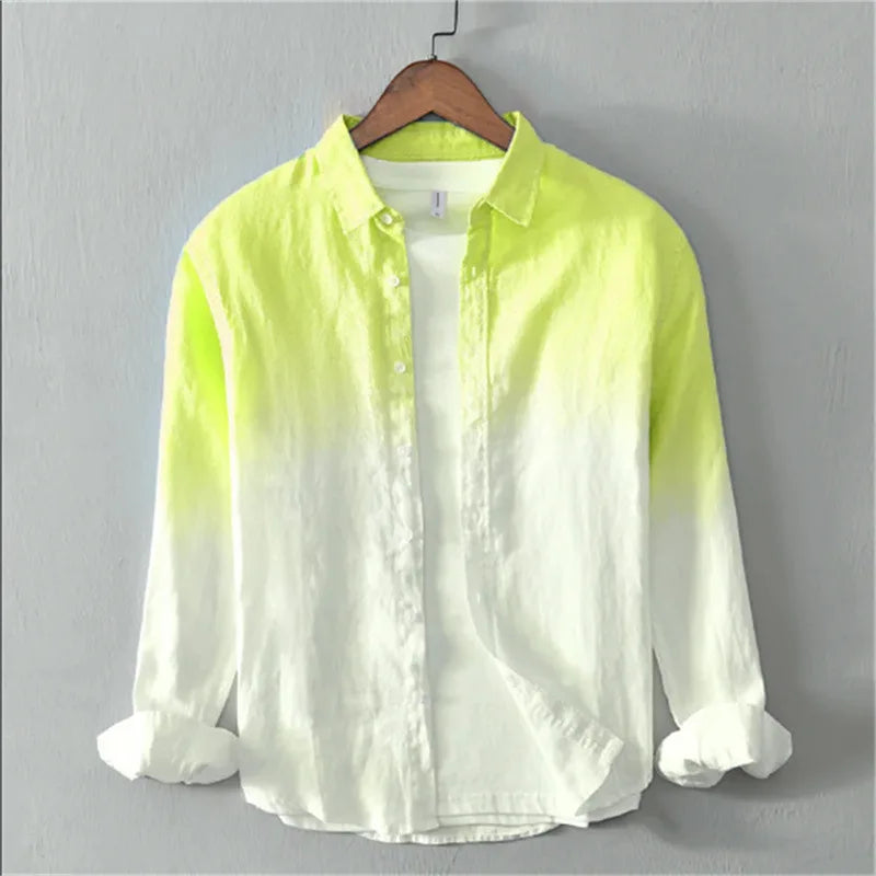 Luca Gradient Linen Shirt