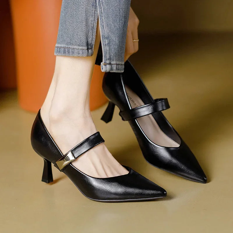 Margot Leather Mary Janes