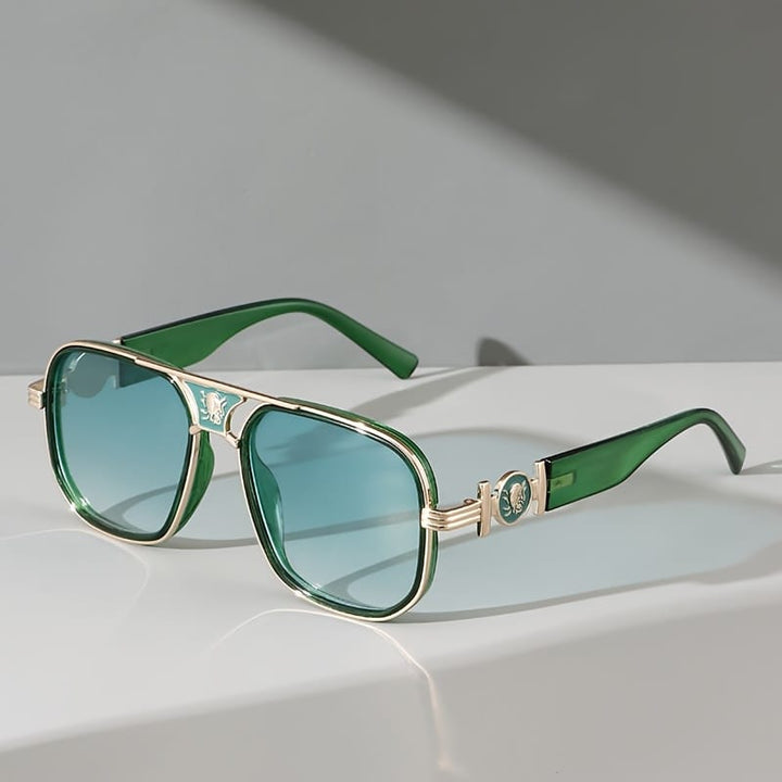 Jackson &amp; Blake  Gradient Color Metal Double Bridge Sunglasses