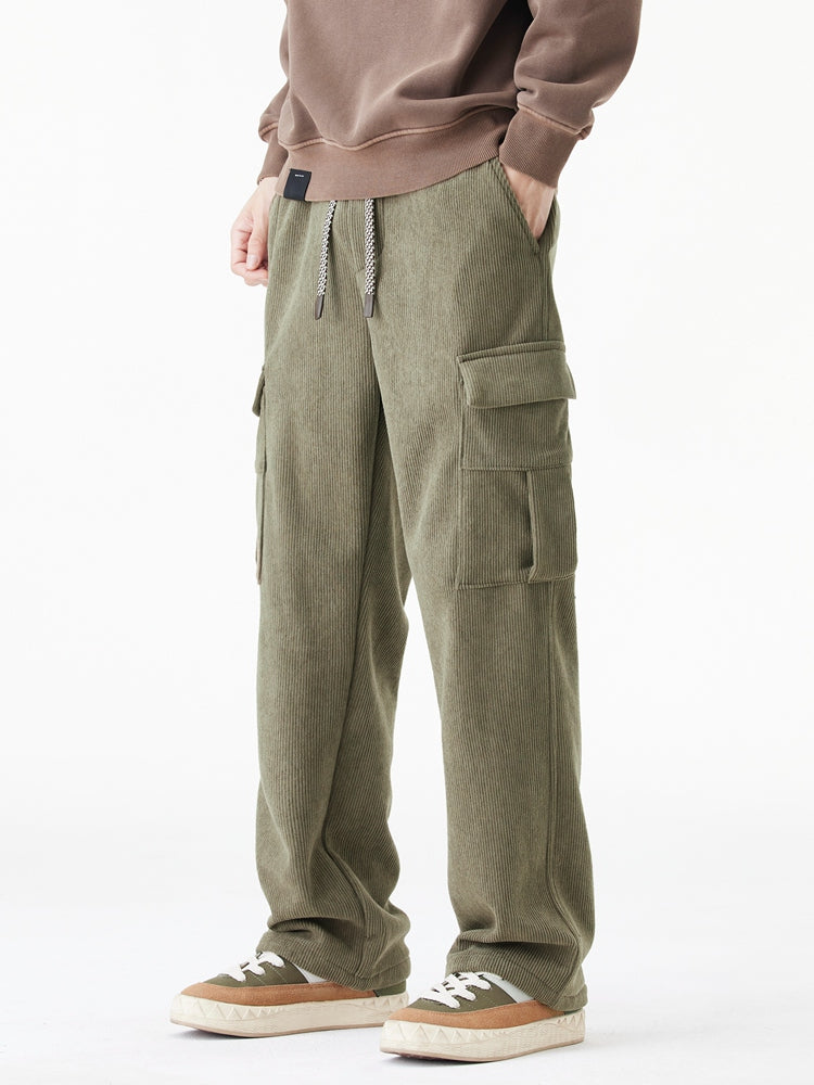 Macarius Fleece Lined Corduroy Pants