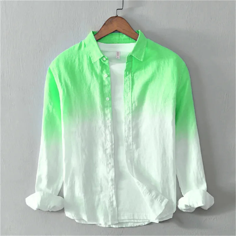Luca Gradient Linen Shirt
