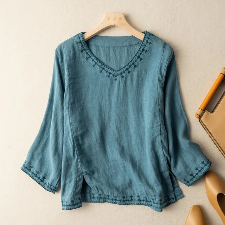 Clara Linen Blouse