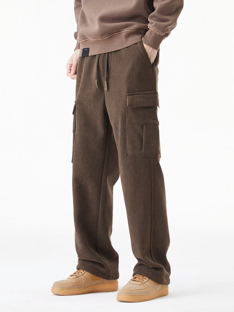 Macarius Fleece Lined Corduroy Pants