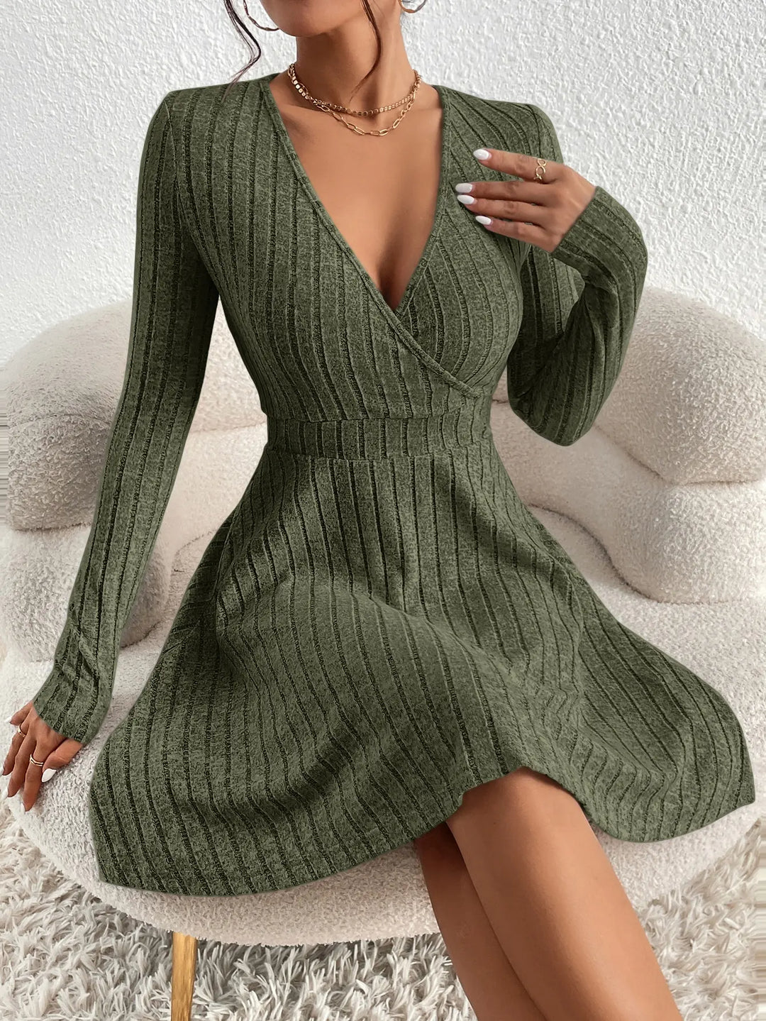 Rebecca Ribbed Knit Dress