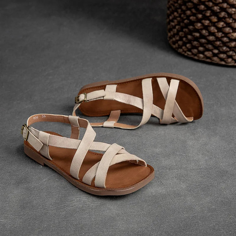 Patina Leather Sandal