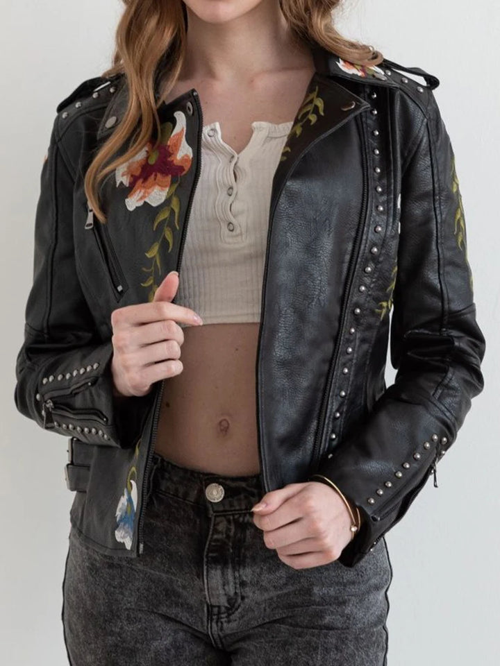 Floral Moto Jacket