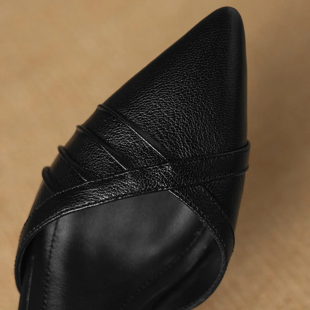 Linea Leather Point Heel