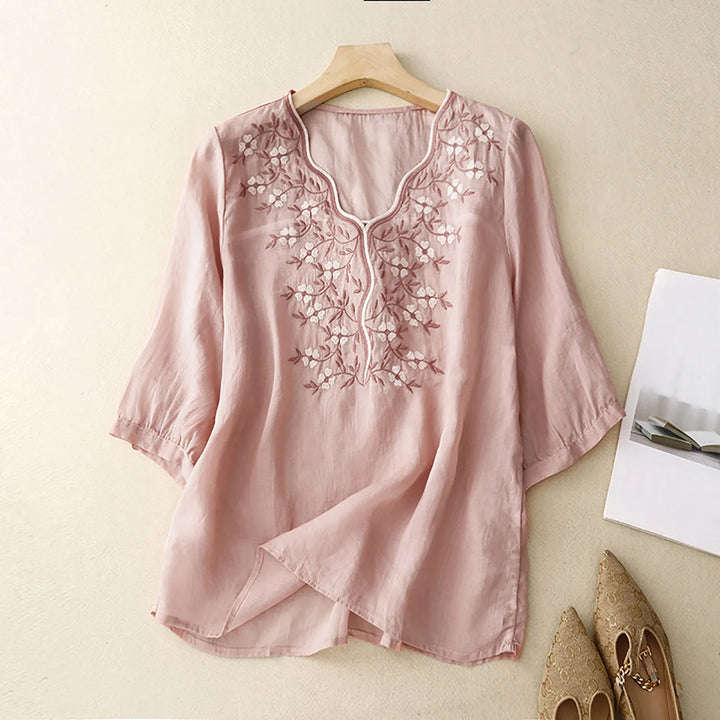 Jasmine Cotton Blend Blouse