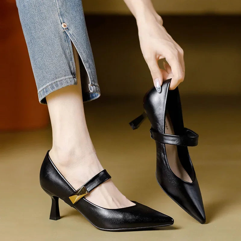 Margot Leather Mary Janes