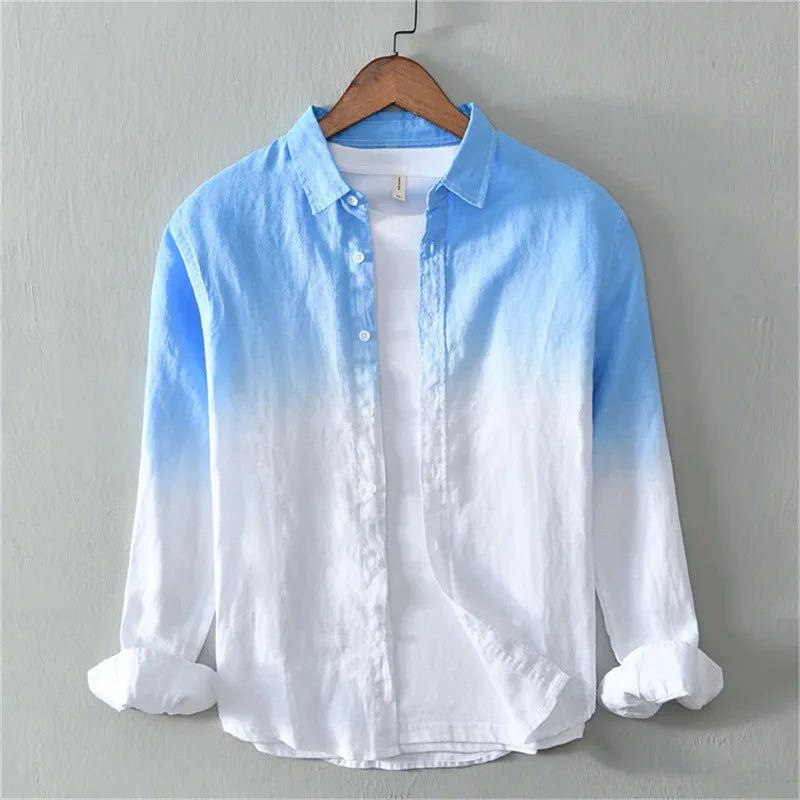 Luca Gradient Linen Shirt
