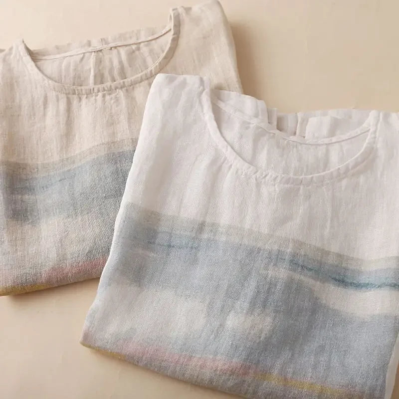 Suncrest Cotton Linen Blouse