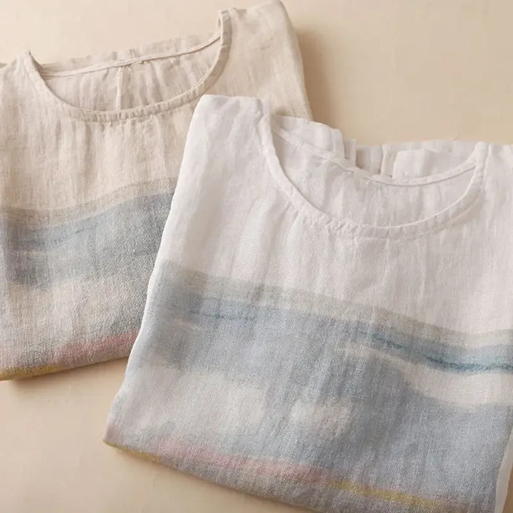 Suncrest Cotton Linen Blouse