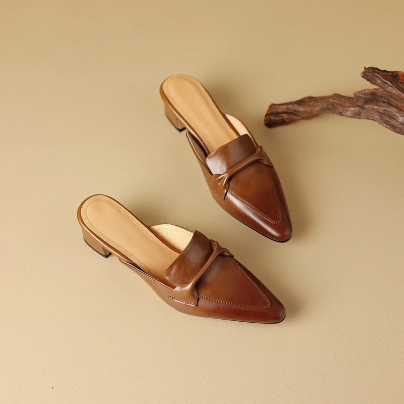 Adele Leather Mule