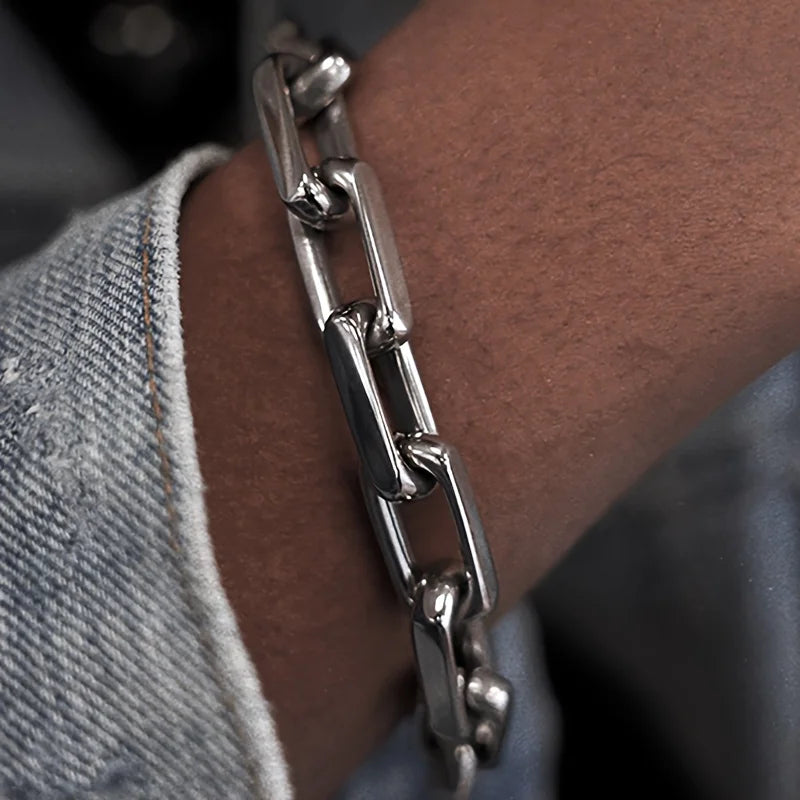 Silver Chain Link Bracelet