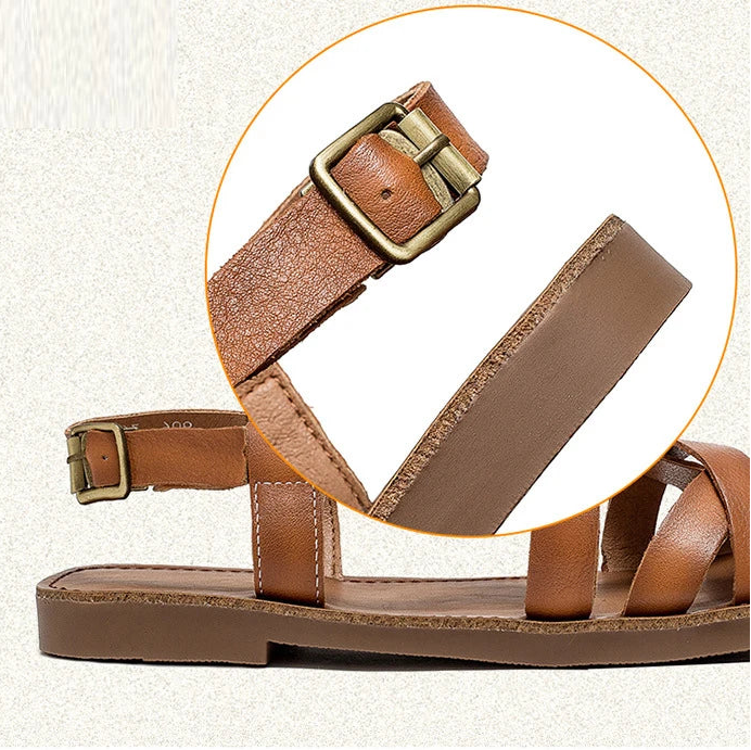 Patina Leather Sandal