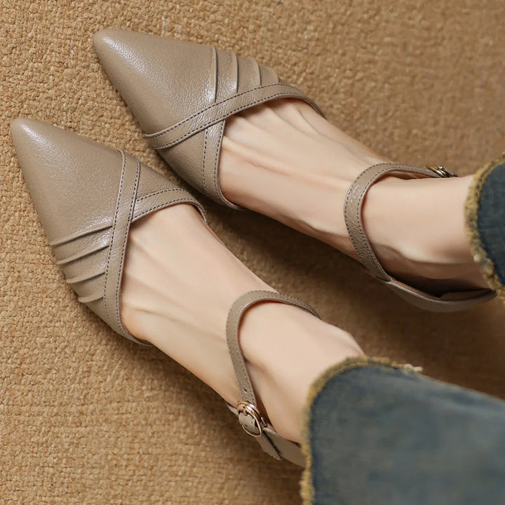 Linea Leather Point Heel